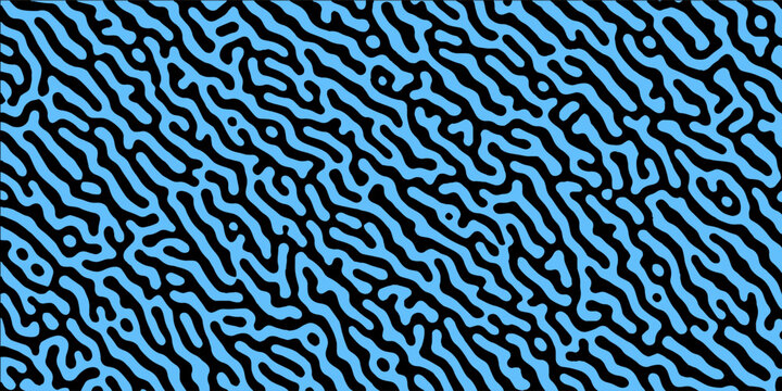 Seamless vector pattern with organic looking brain coral maze, Turing pattern for fabric
