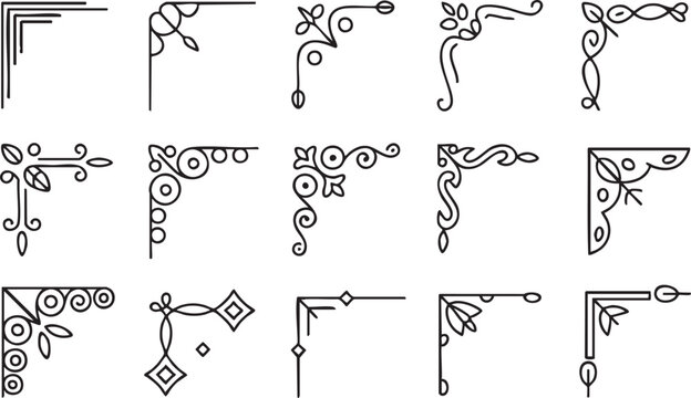 corner ornament set decorative corner designs for frames