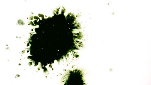 Green Black Ink Explosion Texture