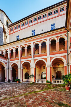 Palazzo Baldeschi Cennini, built in the 14th century in Perugia, Italy, Europe 