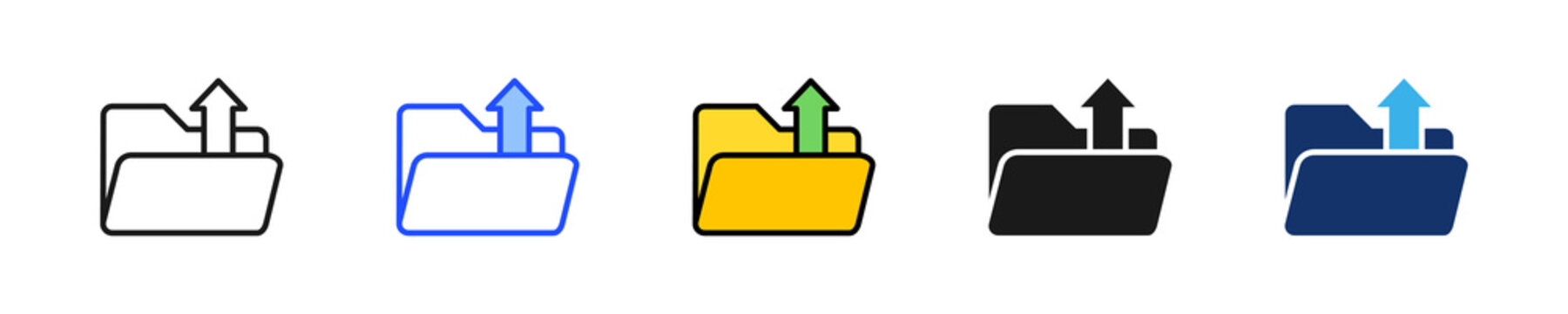 Data Extractor Icon Collection With Multiple Styles