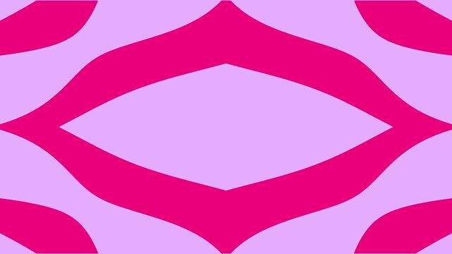 Pink and purple geometric diamond patterns moving in a seamless loop