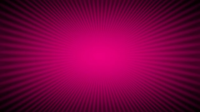 Vibrant magenta radial shimmer burst with high frequency glowing rays loop