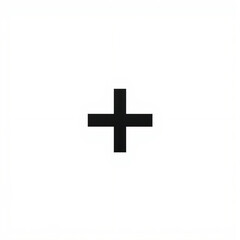 Fototapeta premium white cross on white background