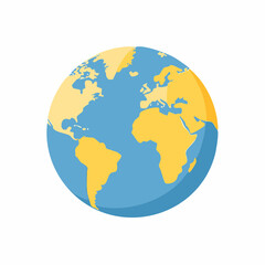 Fototapeta premium Stylized Illustration of Planet Earth