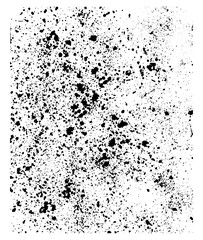 Obraz premium Black Ink Splatter and Gritty Grain Texture