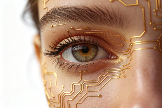 Human eye with circuitry design