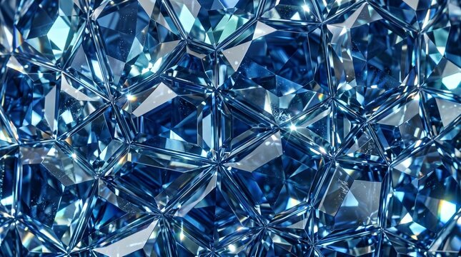 A background texture resembling sparkling blue jewels, glass, and ice.