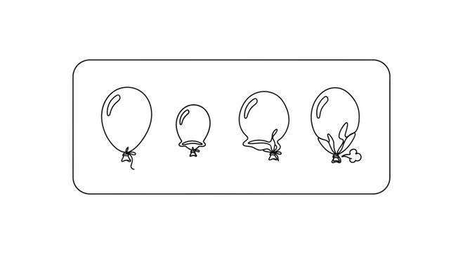 Balloons Deflating and Bursting Sequence: Inflation, Leakage, and Explosion