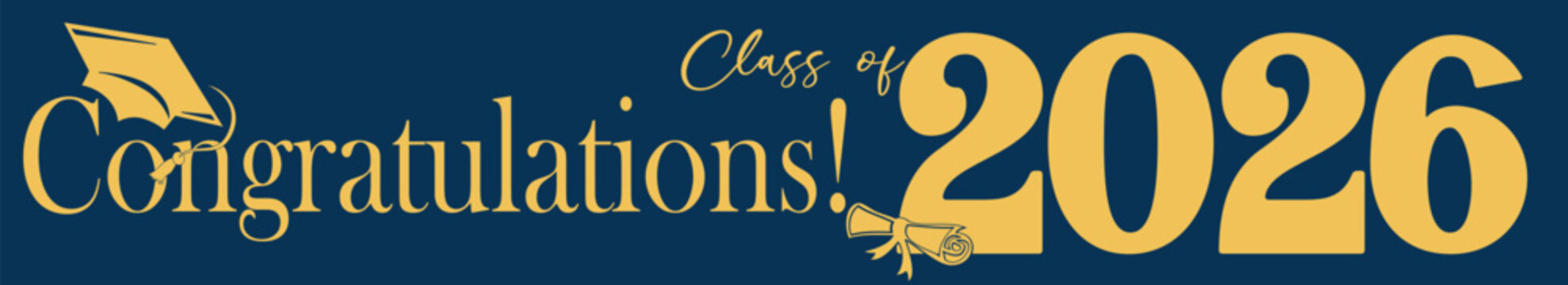 class of 2026 full lengeth horizontal banner