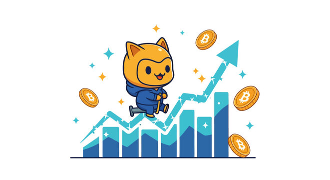 Super Cute Chibi Cryptocurrency Characters Vector Art Isolated on Transparent Background