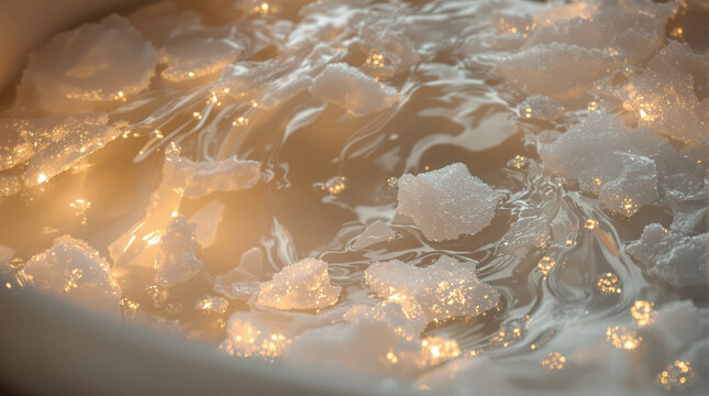 Sleepmaxxing with Magnesium Flake Soak in Warm Bath Water