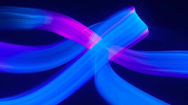 Abstract flowing wave, colourful vibrant blue and purple light on dark background, dynamic motion and glowing energy in smooth futuristic composition for SEO search friendly background visual art
