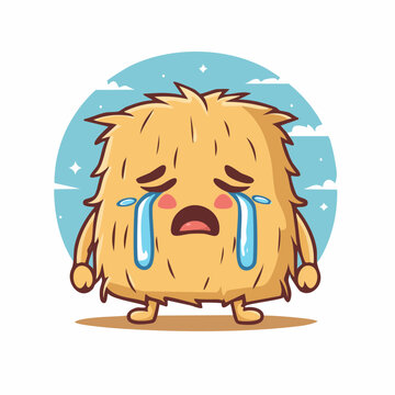 Cute Crying Monster Character