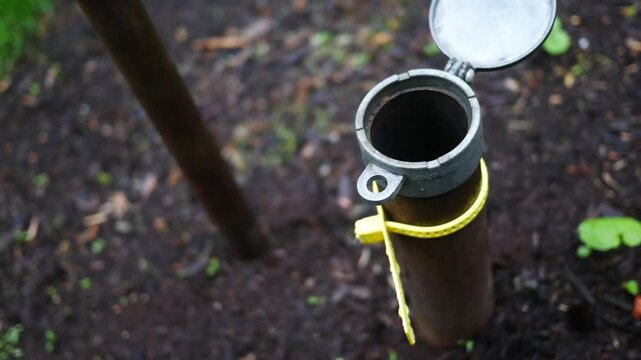  Homeowner does a Oil Tank Furnace Dip Test with Stick - Heating Costs Concept