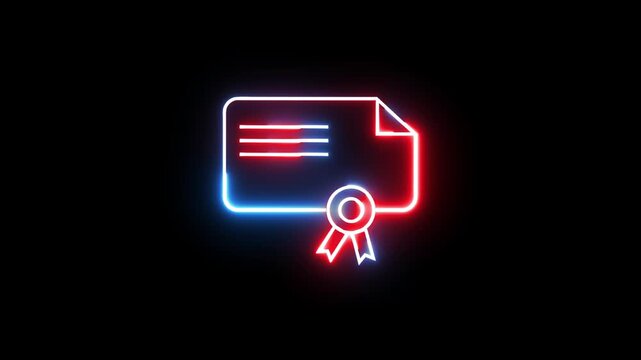 medical licence icon animation background.