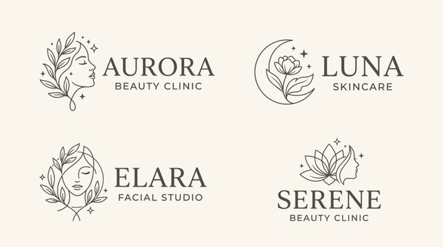 Beauty clinic logo designs.