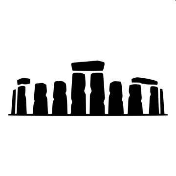 Stonehenge Monoliths Landscape Icon