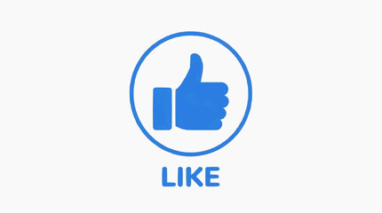Fototapeta premium Digital Thumbs Up: A symbolic illustration of approval, agreement, and positivity, the simple design of a raised thumb inside a circle signifies a universal concept in the digital world.