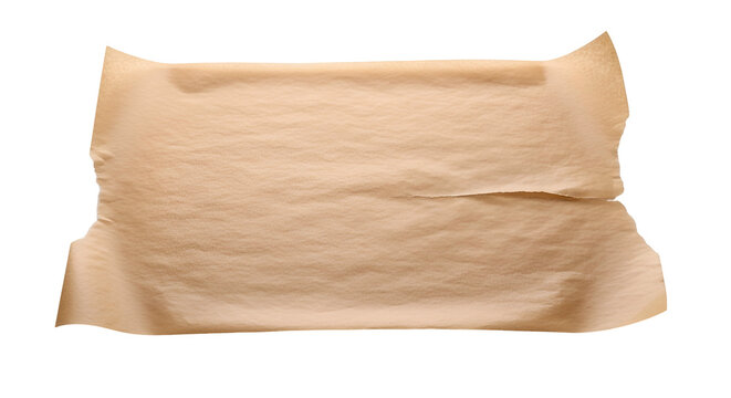 Brown Paper Tape On Transparent Background Isolated Adhesive Material