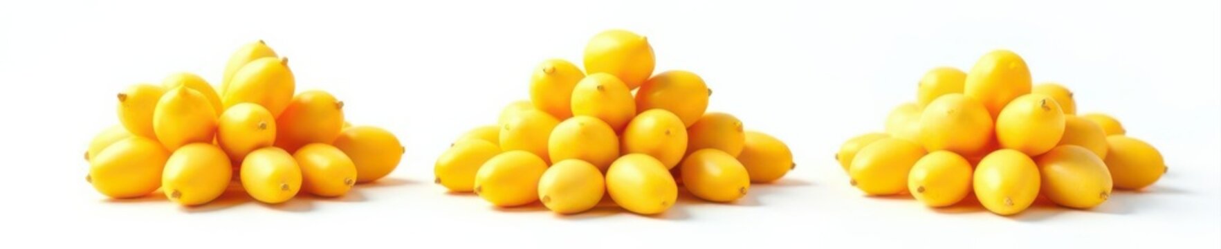 Three dry yellow soybeans, isolated, clipping path , macro, ingredient, organic