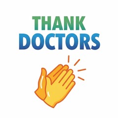 Fototapeta premium A Symphony of Gratitude: Clapping for Healers