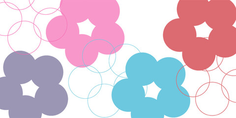 Photo Booth Prop hoop of flowers. Vector illustration EPS10. © Ulfatun
