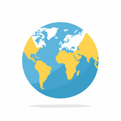 Obraz premium Stylized Globe Illustration