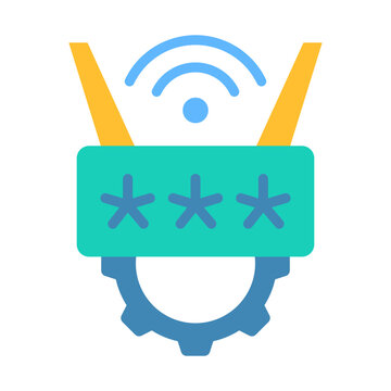 Ip Configuration Icon - Flat Color