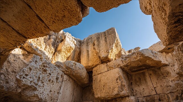 cornerstone. A massive, weathered cornerstone supporting an ancient stone archway. real-estate listings, architecture portfolios, designed for real-estate listing and luxury residence showcases.