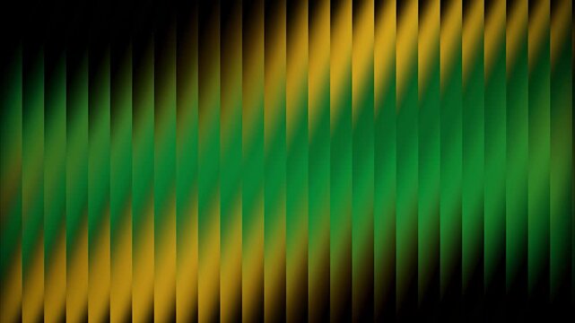 Green and Gold Gradient Vertical Lines Wave Abstract Motion Graphic Seamless Loop Background for Event Visuals Screen Content Digital Backdrop Nightclub Display