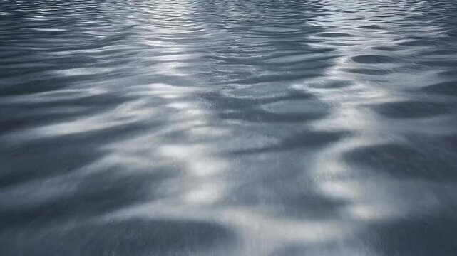 Gentle ripples on the water surface creating mesmerizing light reflections and patterns