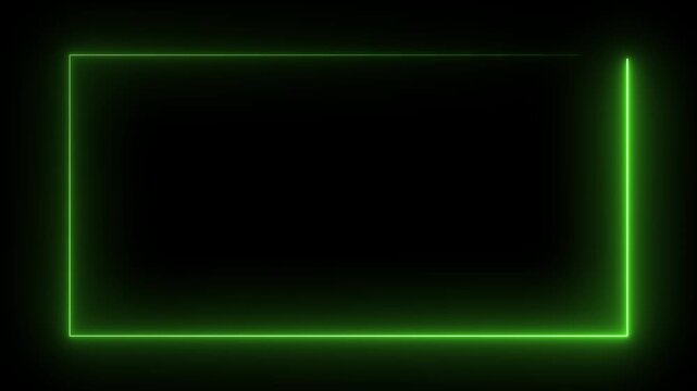 Glowing blue neon rectangular frame animation,Animated rectangular light frame with moving line accents.
Rectangular seamless silver light frame streaming overlay loop,dark background abstract border.