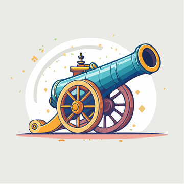 Cartoon Cannon Illustration