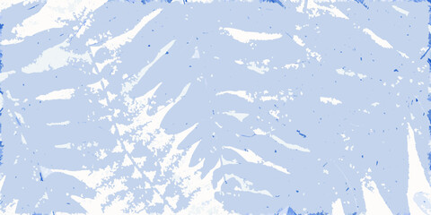Delicate fern fronds arrangement in stippled watercolor style with a light blue background high quality © Ramanath