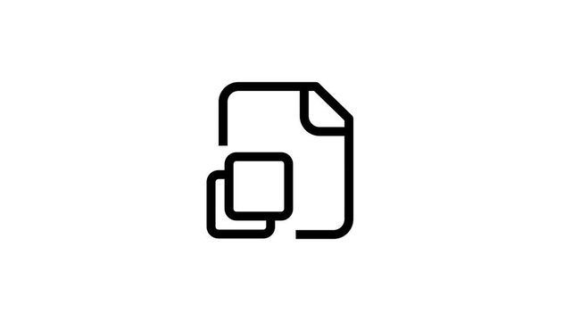A document icon with stacked or layered page copies behind it, indicating a duplicate, multi-page, or copy file