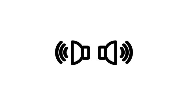 A standalone sound wave or audio equalizer icon with no document, representing an audio signal, broadcast, or media file