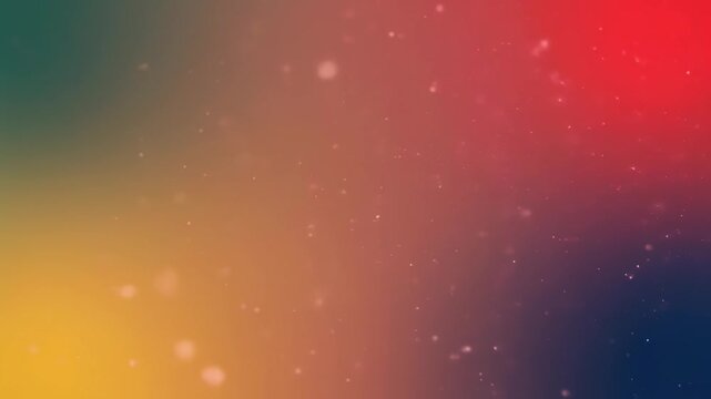 夕焼けグラデーションと光のにじみが漂う幻想的な粒子背景
