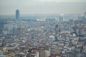 Fototapeta premium City view showing buildings and urban landscape in Istanbul