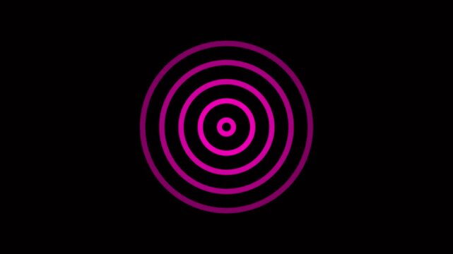 Radio waves concept. network tower produced radio wave concept. 4K Radio waves on black background and features 4k animation video