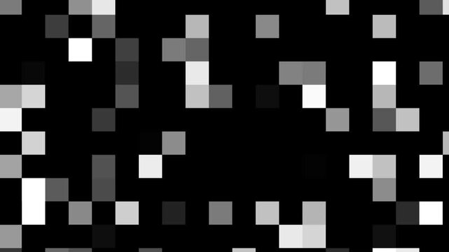 Abstract mosaic blur censored animation 4K,Pixel censored with mosaic pattern animation.
Black and white blocks shifting and changing in a dynamic animation. animated abstract mosaic censored bg.