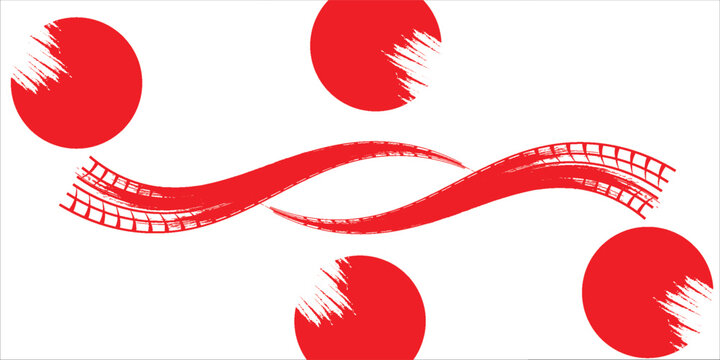 Straight red ink vector lines pack. Bloody color long and round hand-drawn brushstroke text highlights, frames, circles. Vector Dynamic ink vector.modern.abstract .vector ilustration eps 10