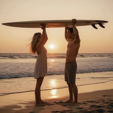 surfista, playa, tabla de surf, surf, verano, mujer, mar, oce&aacute;no, deporte, arena, acu&aacute;tico, junta, bikini, vacaciones, diversi&oacute;n, gente, participaci&oacute;n, persona, sonrisa, estilo de vida, sonriente, sol