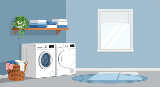 A laundry room with appliances