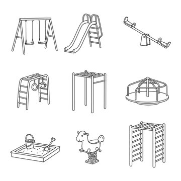 Playground Equipment for Kids to Play.