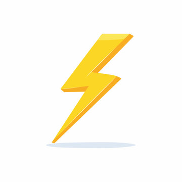 Yellow Lightning Bolt Icon