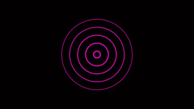 Radio waves concept. network tower produced radio wave concept. 4K Radio waves on black background and features 4k animation video