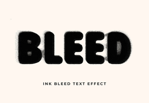 Ink Bleed Text Effect