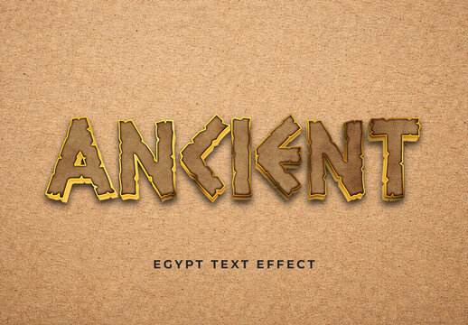 Egypt Ancient Text Effect
