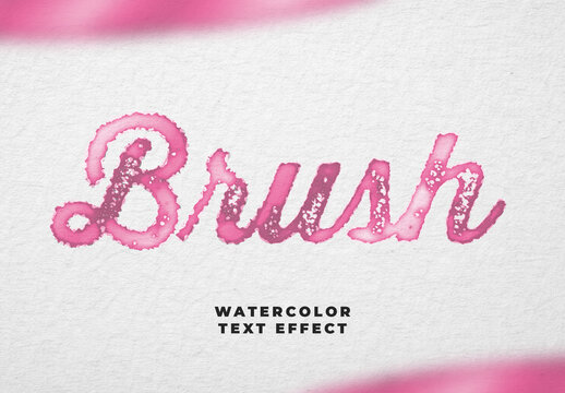 Watercolor Text Effect
